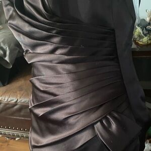 Sophia Tolli classic sexy strapless chocolate brown dress